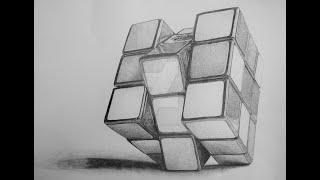 How to draw a Rubik's cube