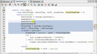 Sleeping Threads - #7 - Intermediate Java Game Programming Tutorials (TheJavaHub)