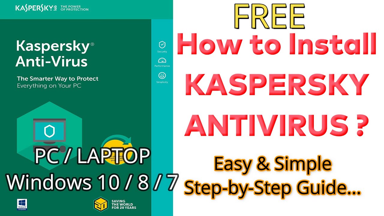 How To Install Kaspersky Antivirus - YouTube