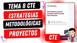 PASO A PASO: TEMA 8 ESTRATEGIAS METODOLÓGICAS DIFERENTES A LOS PROYECTOS