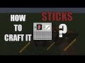 How To Craft Sticks In Minecraft  #shorts