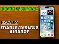 How to Enable/Disable Airdrop iPhone 15 Pro Max