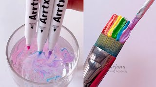 10 Best ART HACKS and PAINTING TECHNIQUES For Beginners ||  Easy Painting Technique || Painting