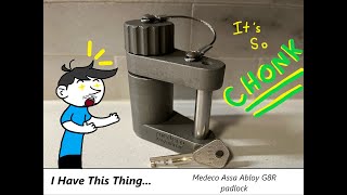 I have this thing… Medeco Assa Abloy G8R padlock unboxing