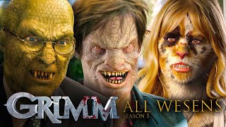 EVERY Wesen Creature From Season 5 | Grimm