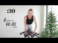 yuletide 30 minute spin class • christmas cycling workout spin mas day 1