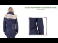 marc new york by andrew marc kara jacket coyote fur trim for women