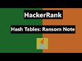 Hash Tables: Ransom Note Hackerrank Solution - java 8| Hackerrank