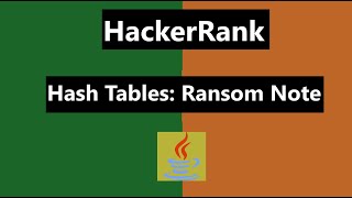 Hash Tables: Ransom Note Hackerrank Solution - java 8| Hackerrank
