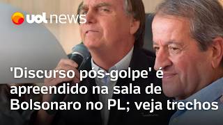 Discurso pós-golpe estava na sala de Bolsonaro no PL e tem parecer de Ives Gandra; veja trechos