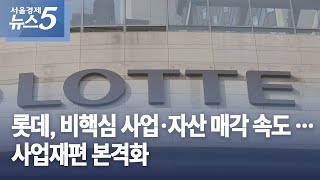 롯데, 비핵심 사업·자산 매각 속도…사업재편 본격화