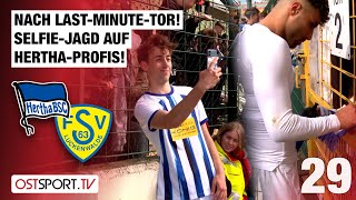 Nach Siegtor-Hammer! Selfie-Jagd auf Hertha-Profis: Hertha II - Luckenwalde | Regionalliga Nordost
