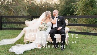 Bailey \u0026 Tate’s Beautiful Wedding at The Carriage House at Vedder Farms | Leesburg, Florida