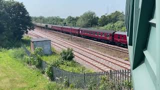 WR Class 5MT 44932 + Class 37706 with The Tynesider pass Darlington on Cleethorpes to Morpeth