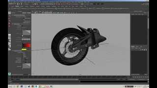 Maya 2015 - Basic Tire Rig example tutorial with Node Editor (no audio)