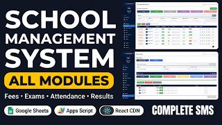 School Management System with All Modules | Fees, Exams, Timetable, Attendance & Hall Tickets