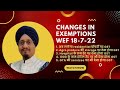 Change in GST Exemptions WEF 18-7-22 | CA Rajender Arora