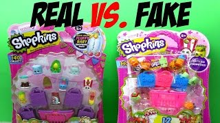 Fake Shopkins vs. Real Shopkins Pack - Real vs. Fake Toys