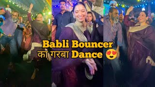 Tamanna Bhatia Playing Garba in Borivali Mumbai As she came to Promote her Movie Babli Bouncer 😍💕