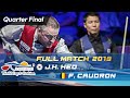 Quarter Final - Jung Han HEO vs Frederic CAUDRON (Blankenberge World Cup 3-Cushion 2019)