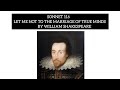 SONNET 116 : Let me not to the marriage of true minds by William Shakespeare | Detail explanation