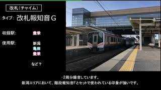 【鳥の鳴き声など】2022年収録分 JR東日本 駅 盲導鈴集