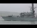 hms lancaster f229 leaves devonport naval base at north corner pontoon 4th april 2022