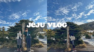 제주여행 브이로그 ep.2🍊✈️ 한라산 겨울 등산🏔 영실코스, 윗세오름, 1100고지, 겨울제주 2박3일 코스 추천, 신혼부부 vlog