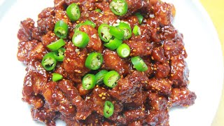 목살 양념튀김강정 / Deep-fried pork neck seasoned Gangjeong