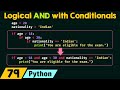 Logical AND with Conditionals in Python