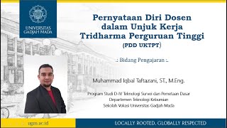 PDD UKTPT Bagian Pengajaran - Muhammad Iqbal Taftazani - UGM