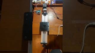 DC motor with encoder actuating Openbuilds mini mill axis