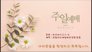 (예수애교회) 김재원목사 - 흔들리는 세상에 굳건한 믿음