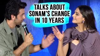Ranbir Kapoor REACTS On Working With Sonam Kapoor After 10 Years | Sanju Trailer Launch