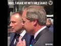 Nigel Farage Hit By A Milkshake Attack... SECURITY FAIL!