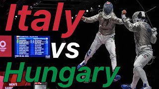 Tokyo 2021 [Semifinal] Italy v Hungary | Olympic Fencing | Men's Sabre Team Highlights