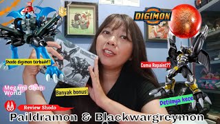 Shodo Digimon terdetil! Review Shodo Paildramon \u0026 Blackwargreymon set