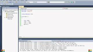 Visual C++ 2nd tutorial Variables