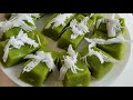 how to make thai lao pandan rice desert qhia ua qhaub noom qab zib noj 4k