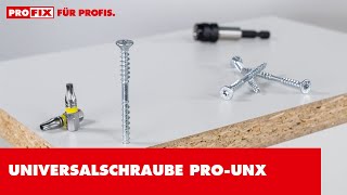 Universalschrauben PRO-UNX