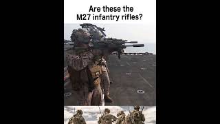 Could those possibly be the M27 infantry rifles? #shorts #m27 #marine #infantry #usmilitary