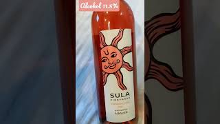 Sula rose'wine 🍷 #sula #wine #liquor #wiskey #rum #shorts #alcohol #jaam #trip #grapewine #hotel