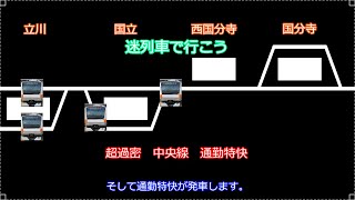 【迷列車で行こう】中央線編　中央線快速電車　通勤特快