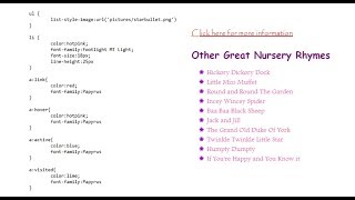 8. HTML, CSS and JavaScript: List and Hyperlink Styles