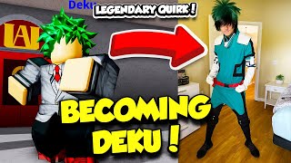 Getting One For All Quirk In My Hero Academia Plus Ultra Roblox - roblox plus ultra how to get one for all