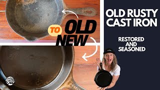 Restoring and Seasoning a Cast Iron pan in the oven | NZ Boothmac cast iron pan