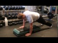 plank exercise hand walk ins