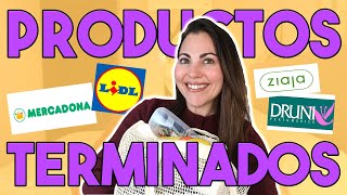 PRODUCTOS TERMINADOS♻️ Mucho MERCADONA, LIDL, CARREFOUR... Repetiré? | Carla Wonderland