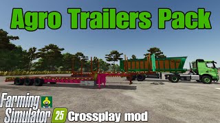 Agro Trailers Pack / FS25 crossplay mod