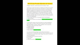 ATLS Exam Practice Questions & Answers. GRADED A+
